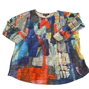 Claire Desjardins by care noir Watercolour print Sweater Size Large